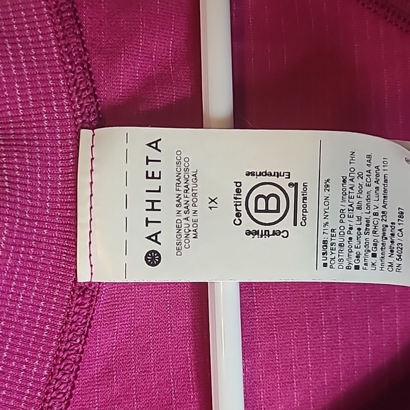 Athleta Pink Momentum Tank Top 1x - Picture 2 of 4